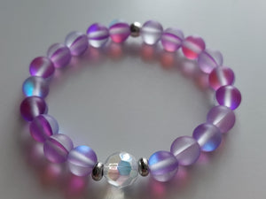 The Giving Bracelet Purple Angel Glass